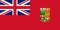 Glossy glass flag Canadian Red Ensign used 1868Ã¢â¬â1921